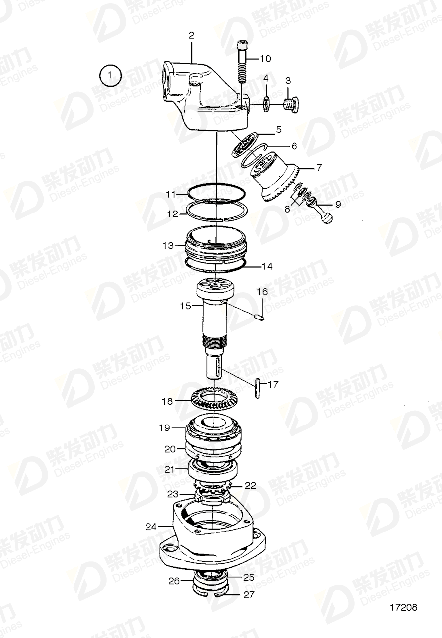 VOLVO Gasket 944496 Drawing